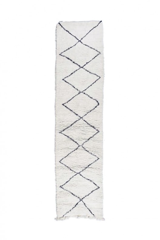 Tappeto Berbero Beni Ourain - 350x84 cm - 137.8X33.1 in