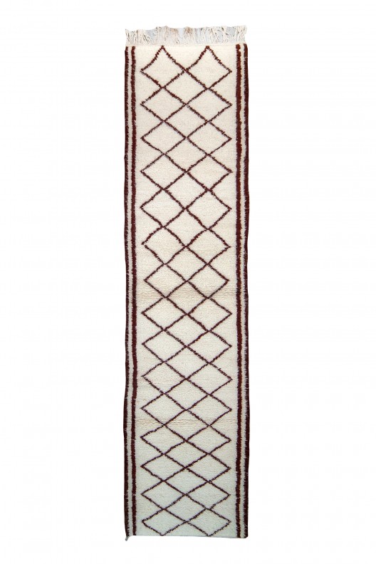 Berber Rug Beni Ourain - 320X102 cm - 125,98X40,16 in