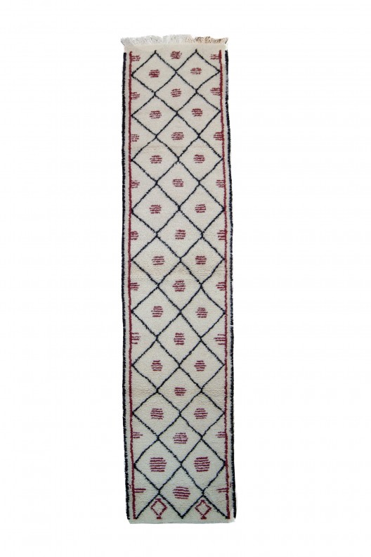 Berber Rug Beni Ourain - 320X102 cm - 125,98X40,16 in
