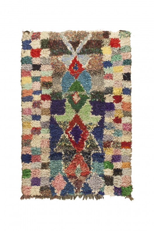 Berber Rug Boucherouite - 250X125 cm / 98,4 X 49,2 in